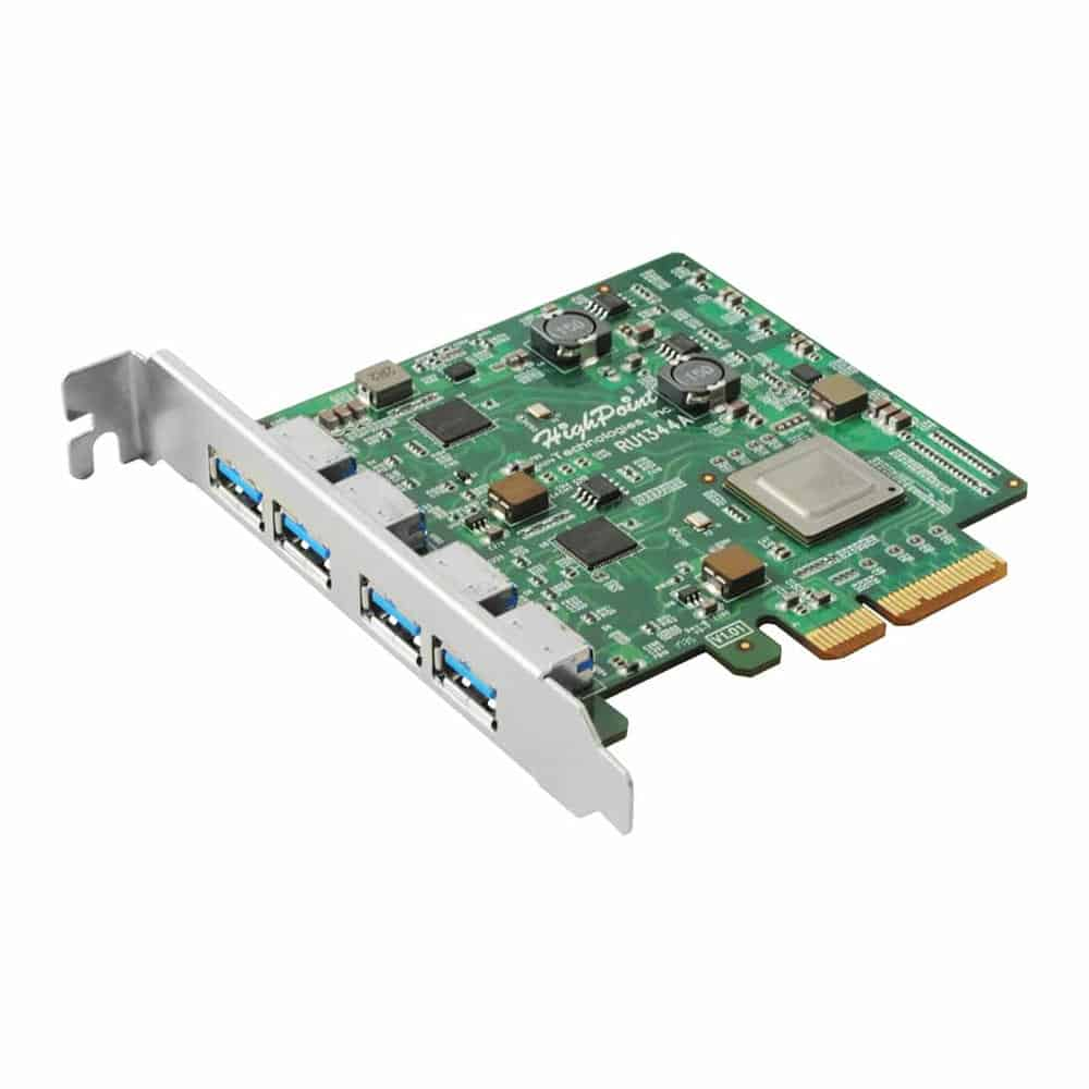 HighPoint RocketU 1344A 4-Port USB 3.1 PCIe 3.0 x4 HBA